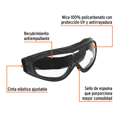 Lentes de Seguridad Ultraligeros Antiempáño