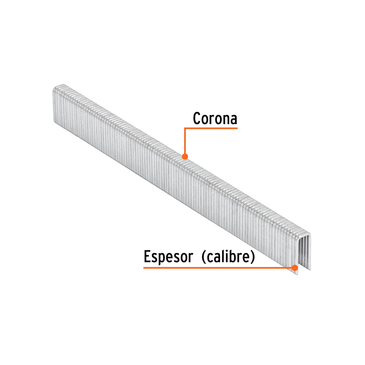 Caja 5000 grapas 1/4 pulg 13 mm