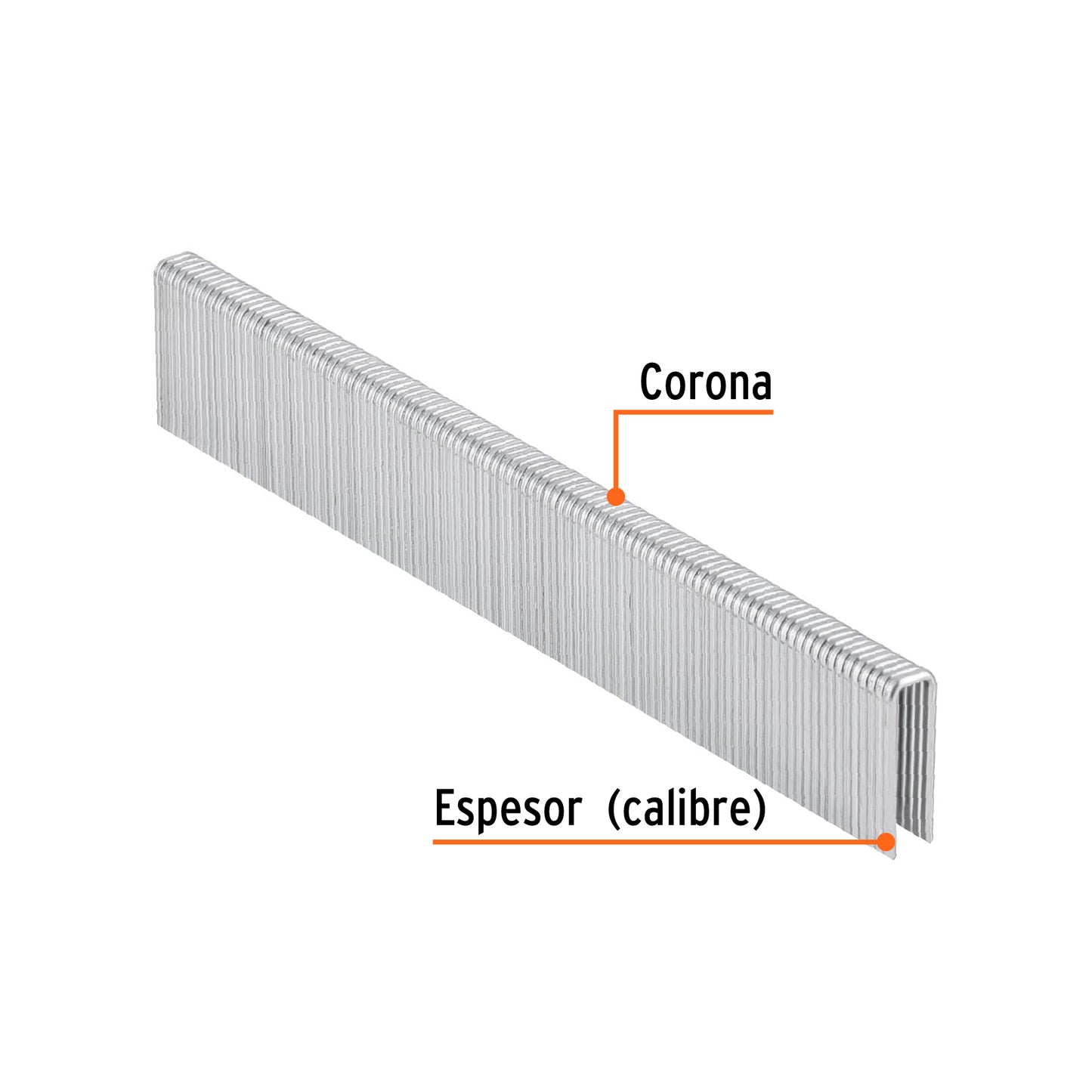 Caja 5000 grapas 1/4 pulg 19 mm