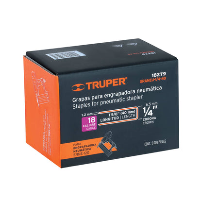 Caja 5000 grapas 1/4 pulg 40 mm
