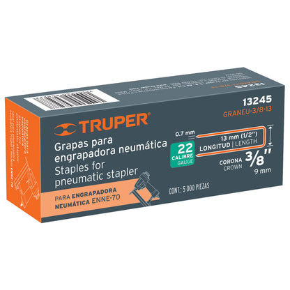 Caja 5000 grapas 3/8 pulg 13 mm