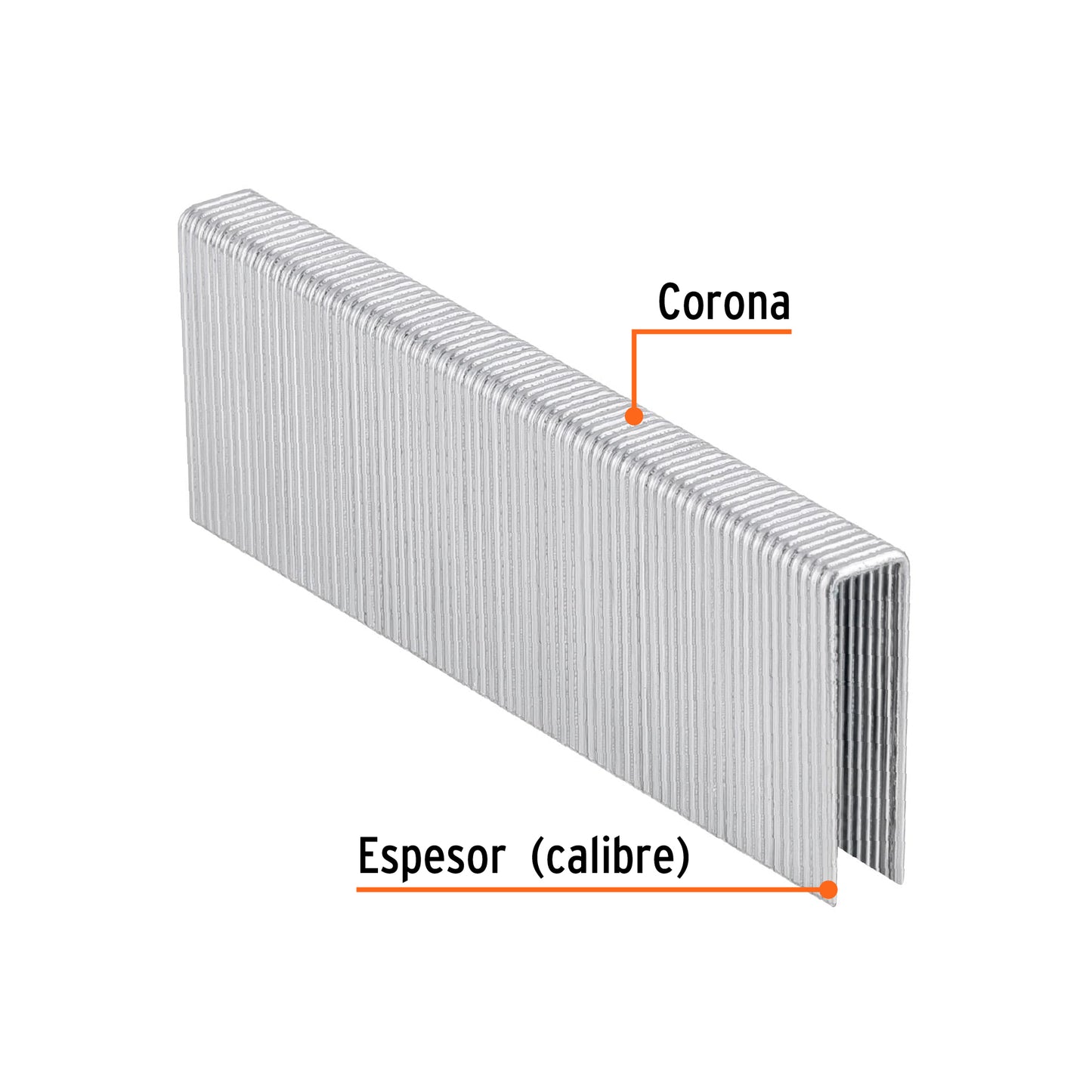 Caja 1000 grapas 7/16 pulg 38 mm