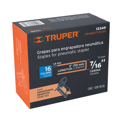 Caja 1000 grapas 7/16 pulg 50 mm