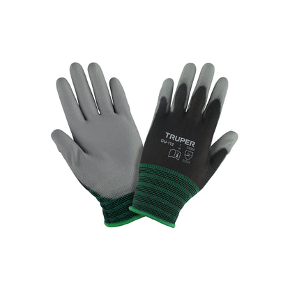 Guantes de nylon recubiertos de poliuretano grande