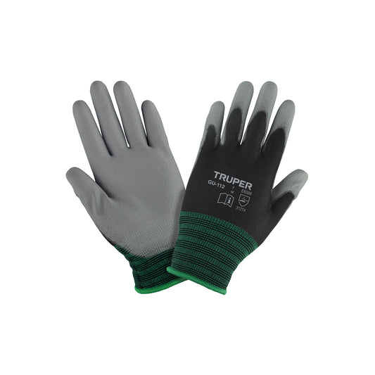 Guantes de nylon recubiertos de poliuretano grande