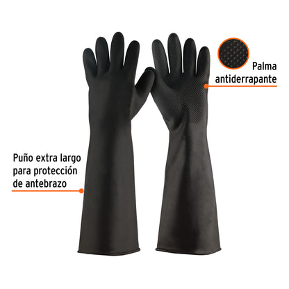 Guantes de látex industriales mediano