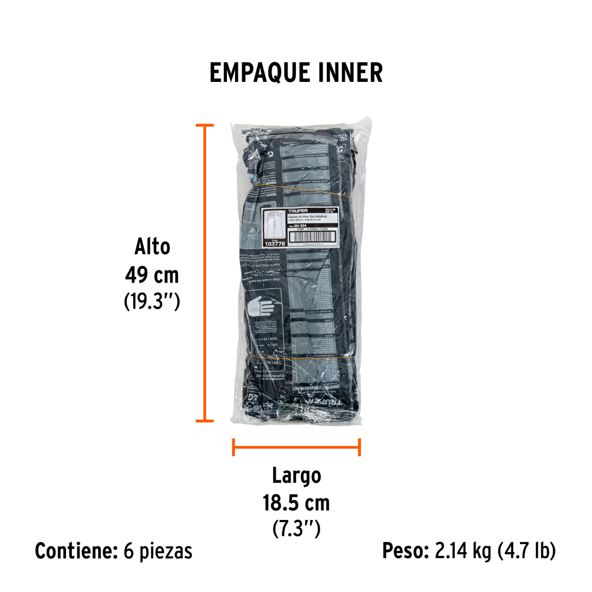 Guantes de látex industriales, EG · vista 8