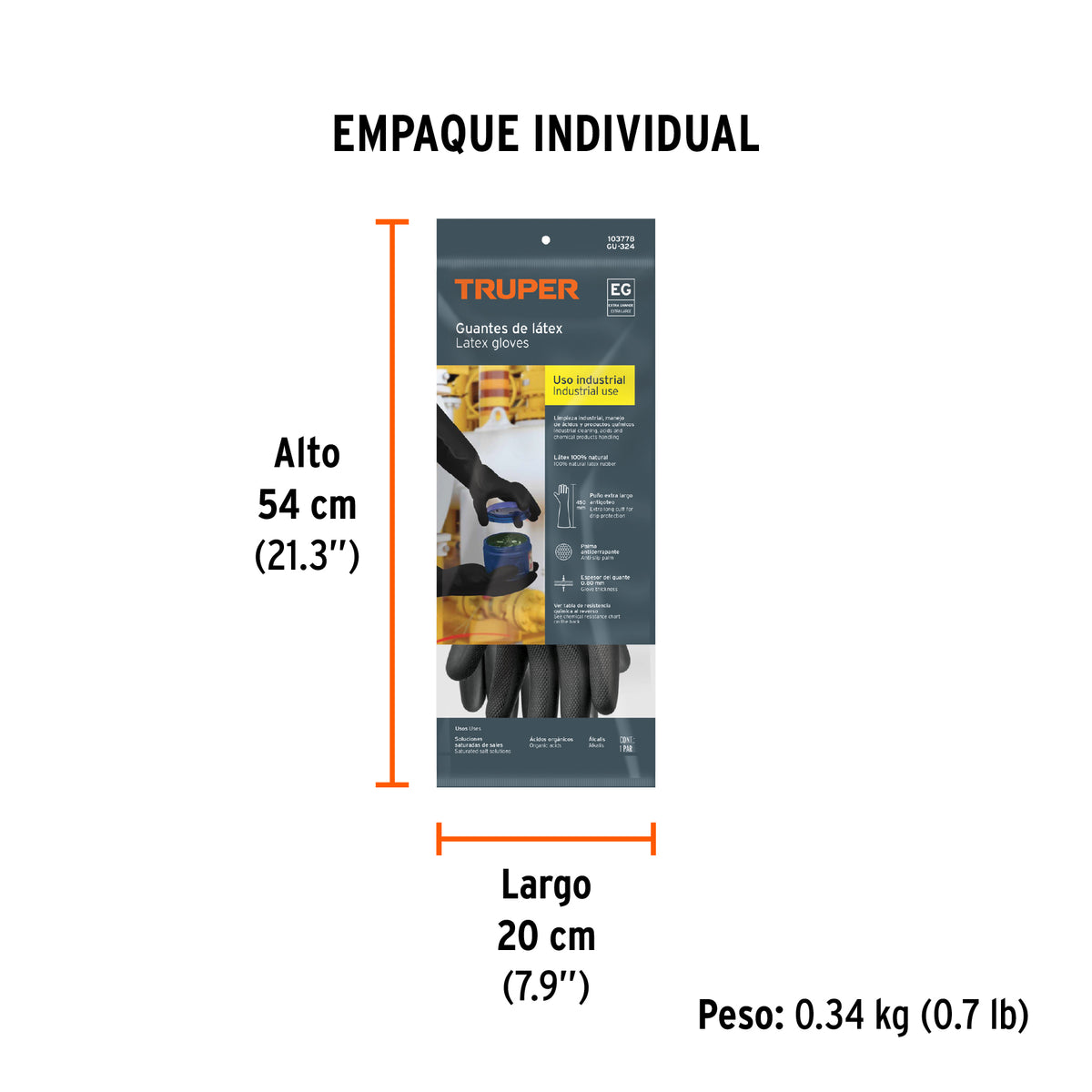 Guantes de látex industriales, EG · vista 7