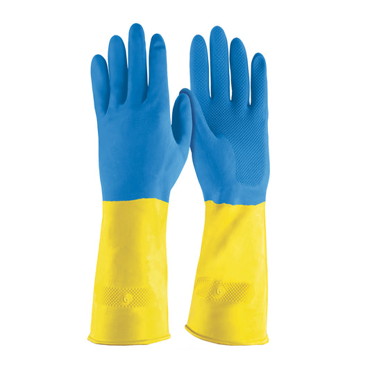 Guantes de látex reforzados para limpieza grande