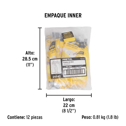 Guantes de látex para limpieza, amarillos, EG · vista 5
