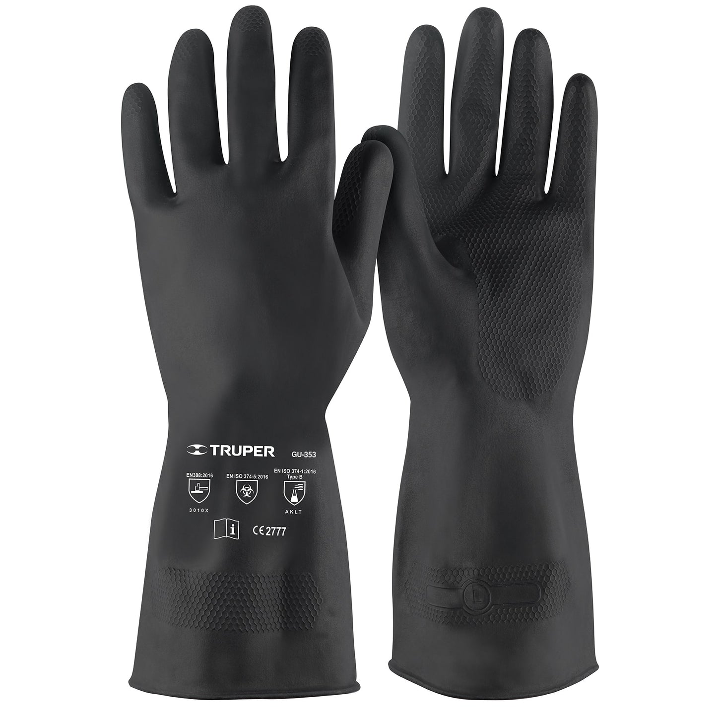 Guantes de látex para pintor grande