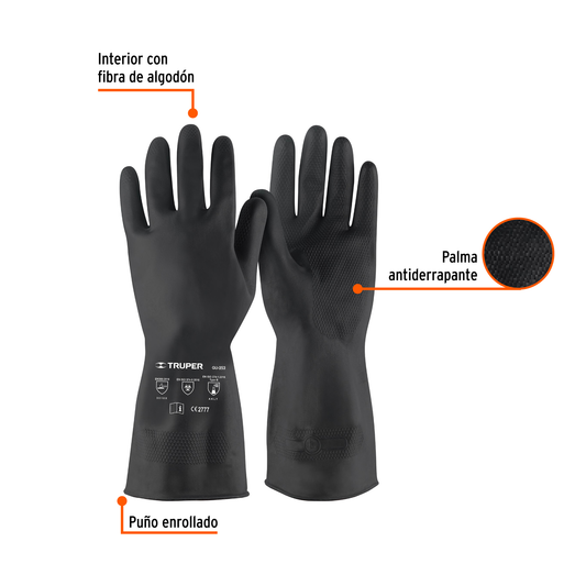 Guantes de látex para pintor grande