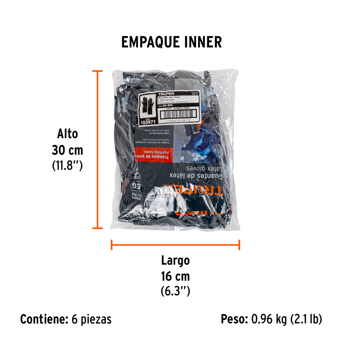 Guantes de látex para pintor, EG · vista 8