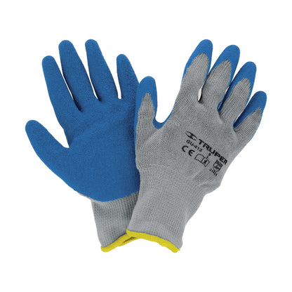Guantes de poliéster recubiertos de látex grande