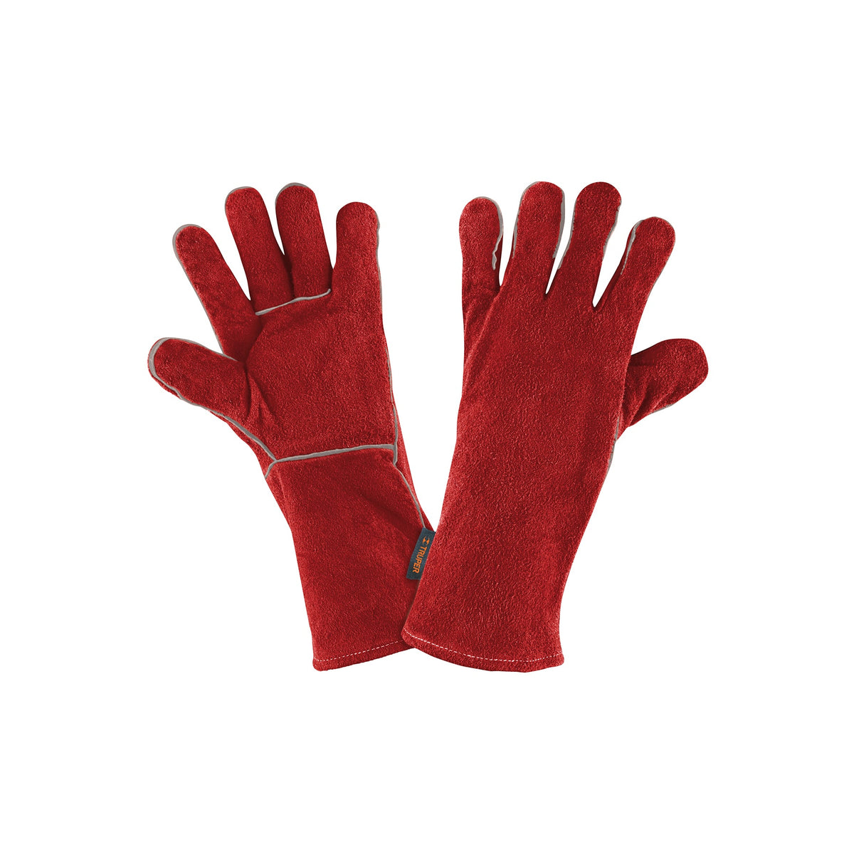 Guantes para soldador, rojos