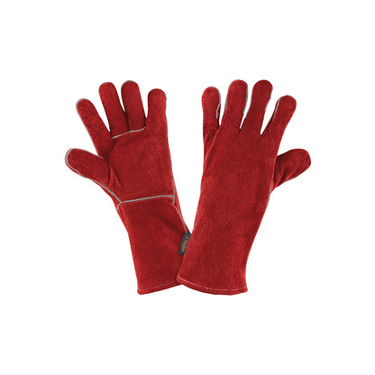 Guantes para soldador, rojos