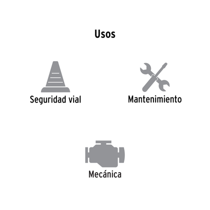 Guantes para mecánico de alta visibilidad unitalla