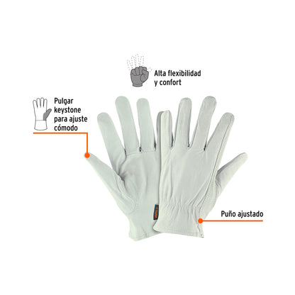 Guantes de piel de cabra tipo operador (GU-725)