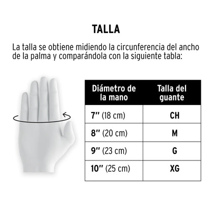 Guante con protección para motociclista, M · vista 4