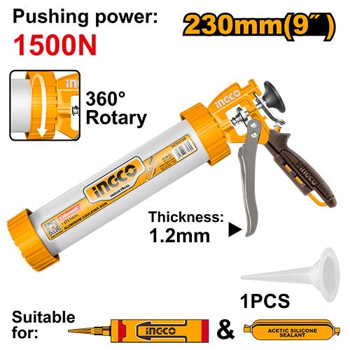 Pistola para Caulking Industrial de Cartucho 235 mm
