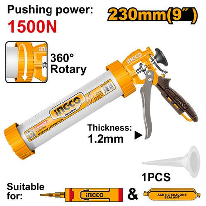 Pistola para Caulking Industrial de Cartucho 235 mm