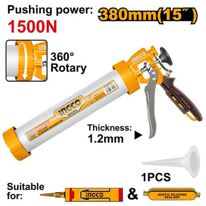 Pistola para Caulking Industrial de Salchicha 380 mm