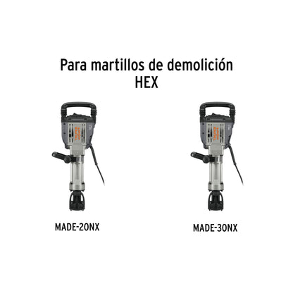 Cincel plano zanco hexagonal de 1-3/8 pulg 20 pulg - SKU 101231