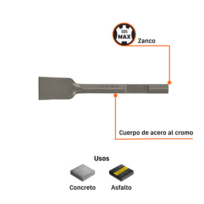 Cincel pala zanco hexagonal de 3 pulg 16 pulg - SKU 101232