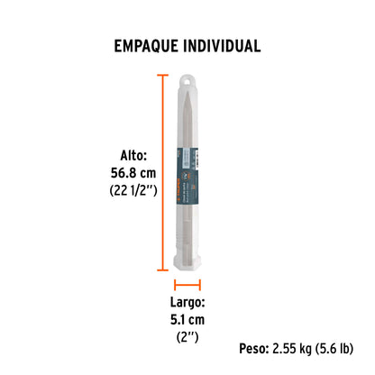 Cincel de punta zanco hexagonal de 20 pulg - SKU 101230