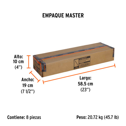 Cincel de punta zanco hexagonal de 20 pulg - SKU 101230
