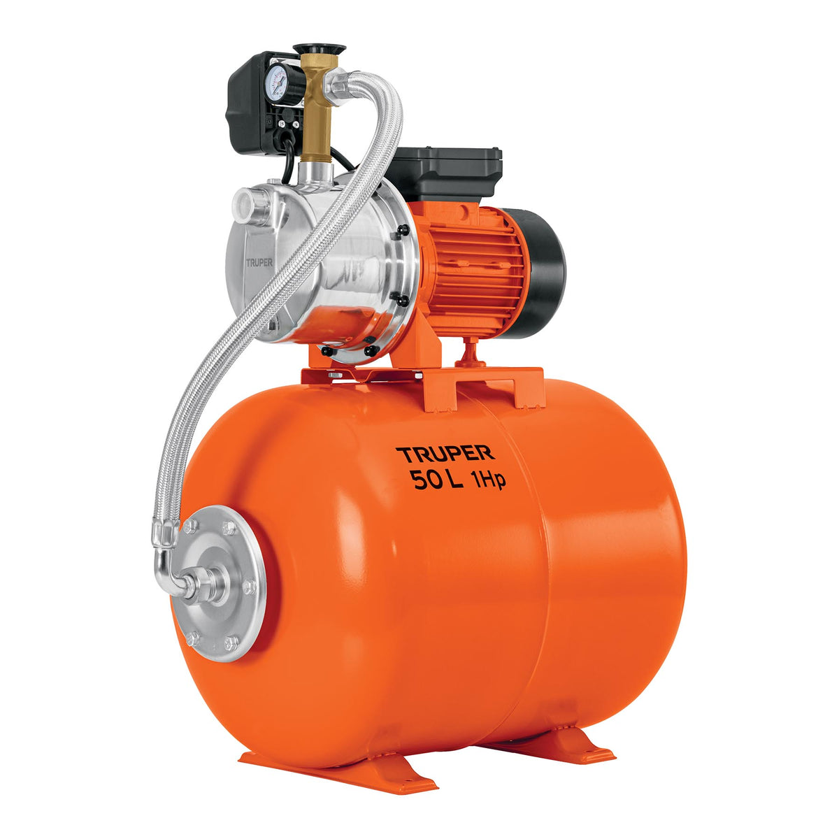 Equipo hidroneumático 50L, jet inoxidable 1 HP