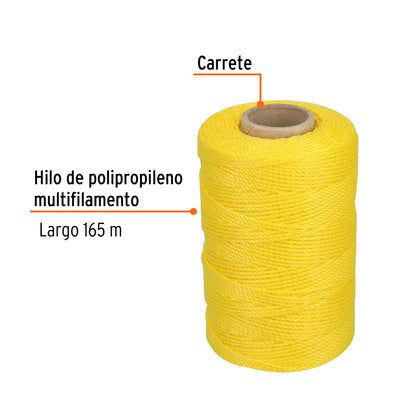 Hilo para albañil amarillo 165 m