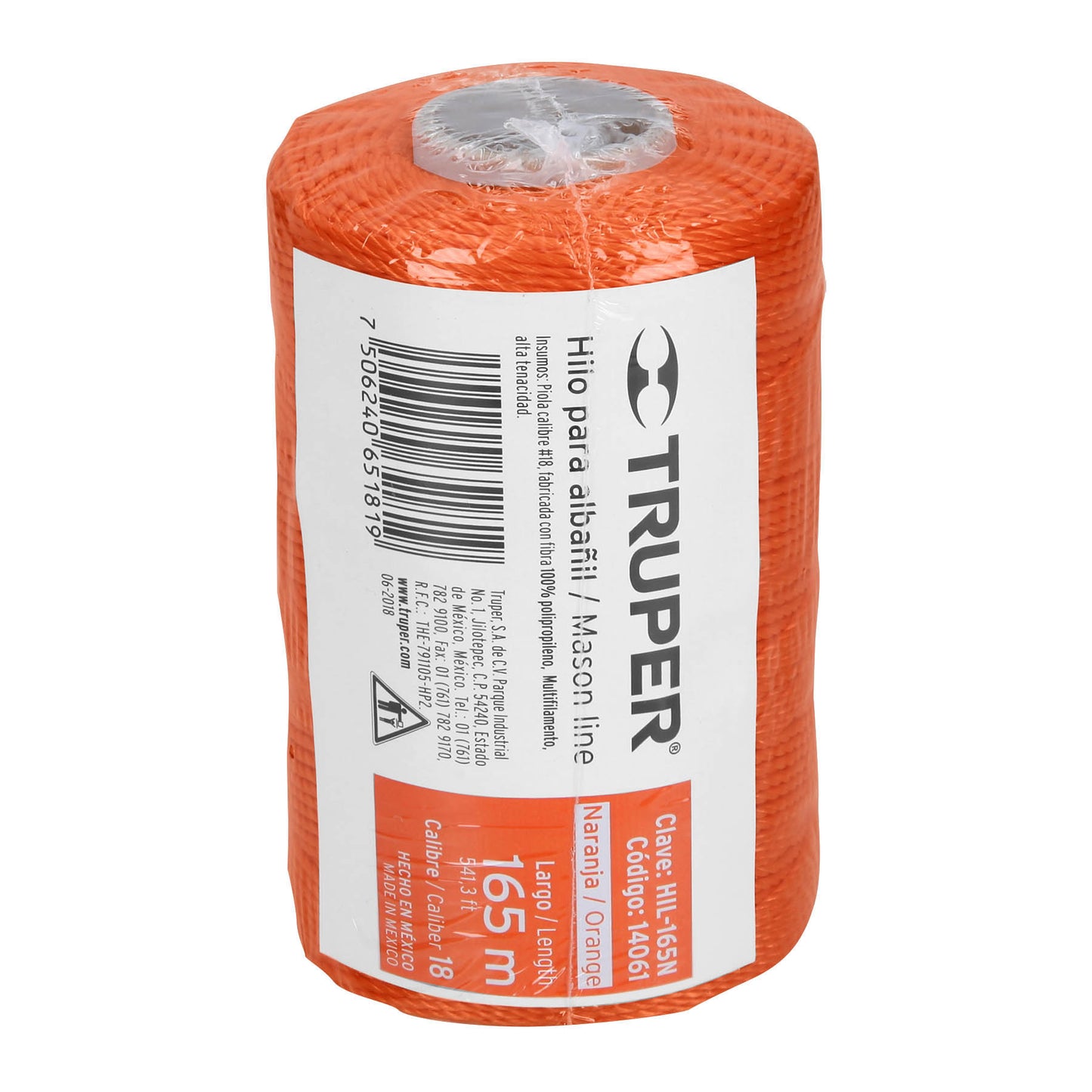 Hilo para albañil naranja 165 m