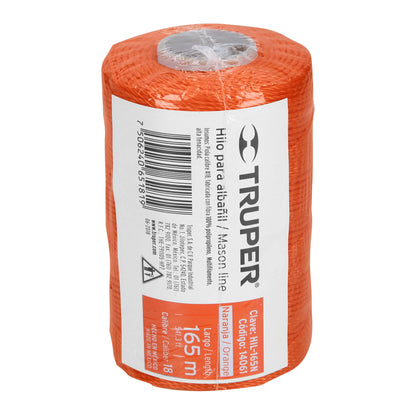 Hilo para albañil naranja 165 m