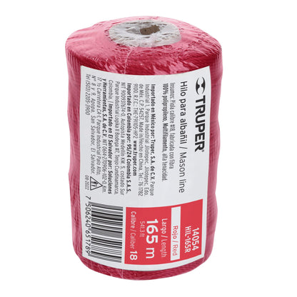 Hilo para albañil rojo 165 m