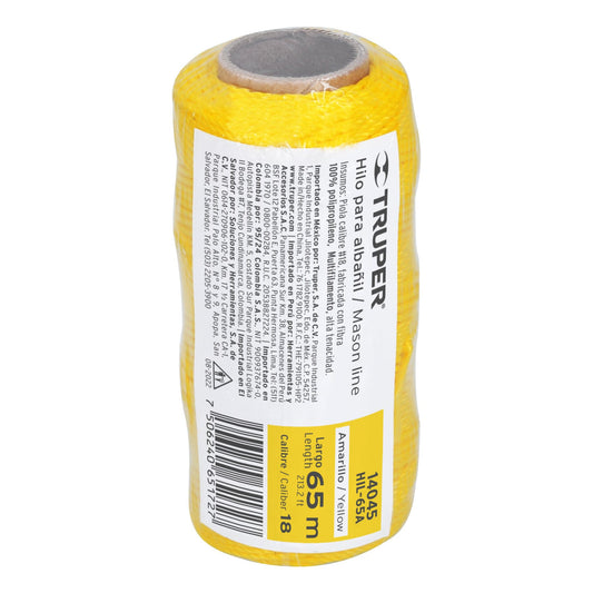Hilo para albañil amarillo 65 m