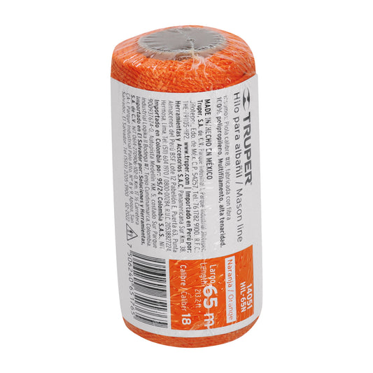 Hilo para albañil naranja 65 m