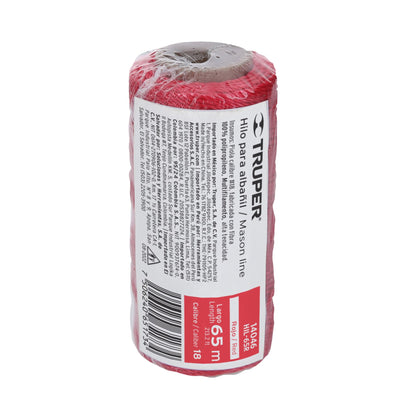 Hilo para albañil rojo 65 m