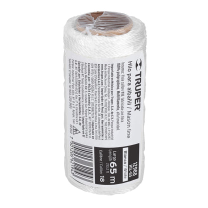 Hilo para albañil blanco 65 m