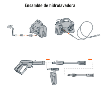 Hidrolavadora eléctrica compacta 1600 PSI · vista 4