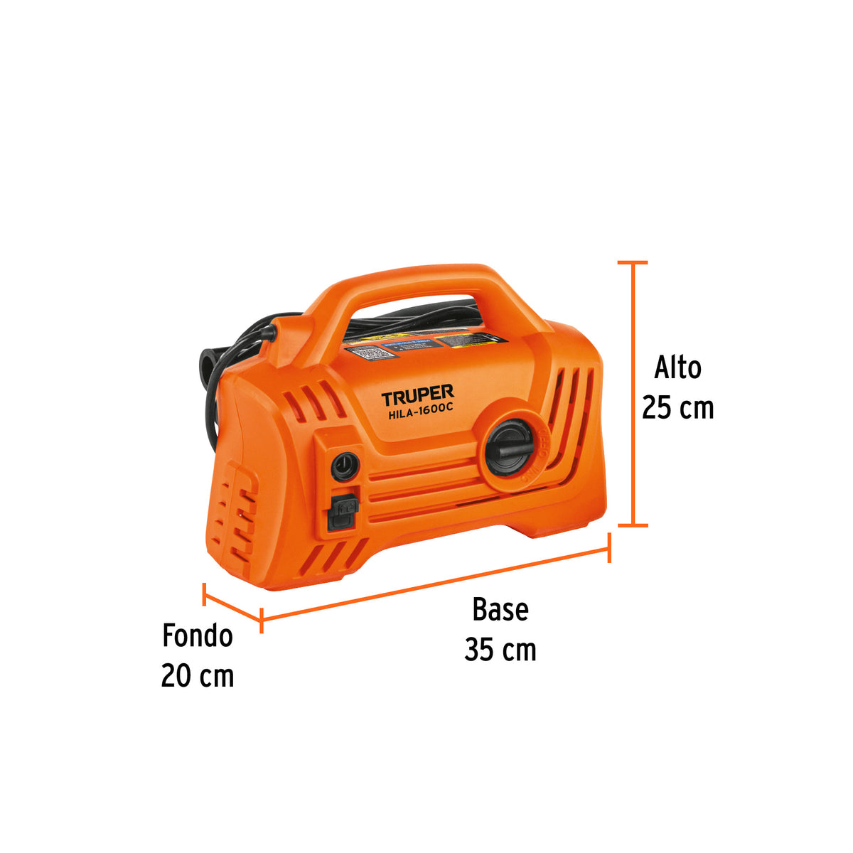Hidrolavadora eléctrica compacta 1600 PSI · vista 2