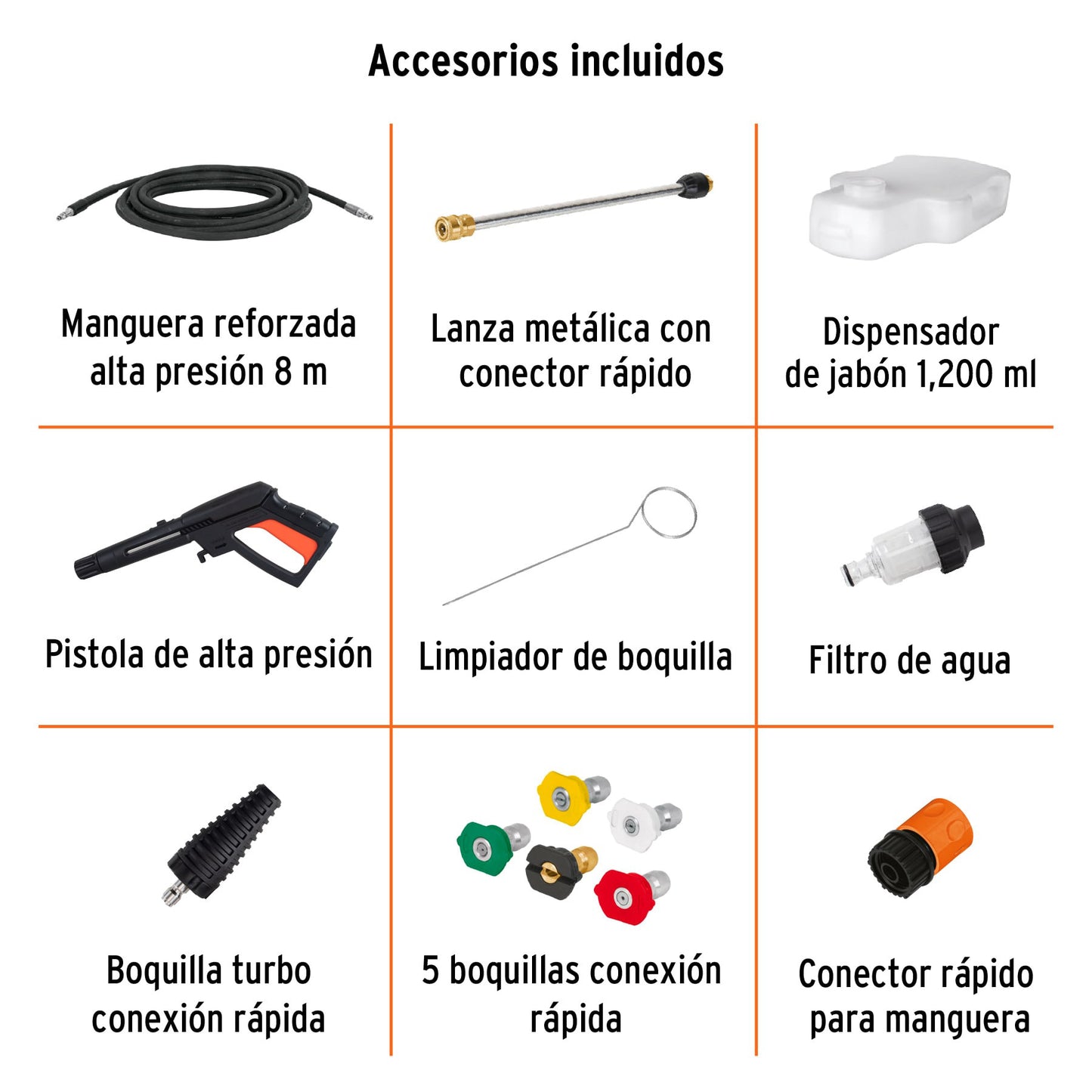Hidrolavadora eléctrica 2000 PSI de inducción