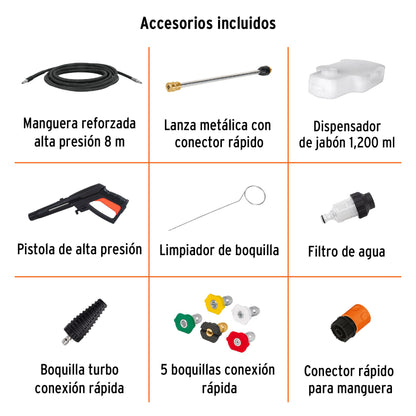 Hidrolavadora eléctrica 2000 PSI de inducción