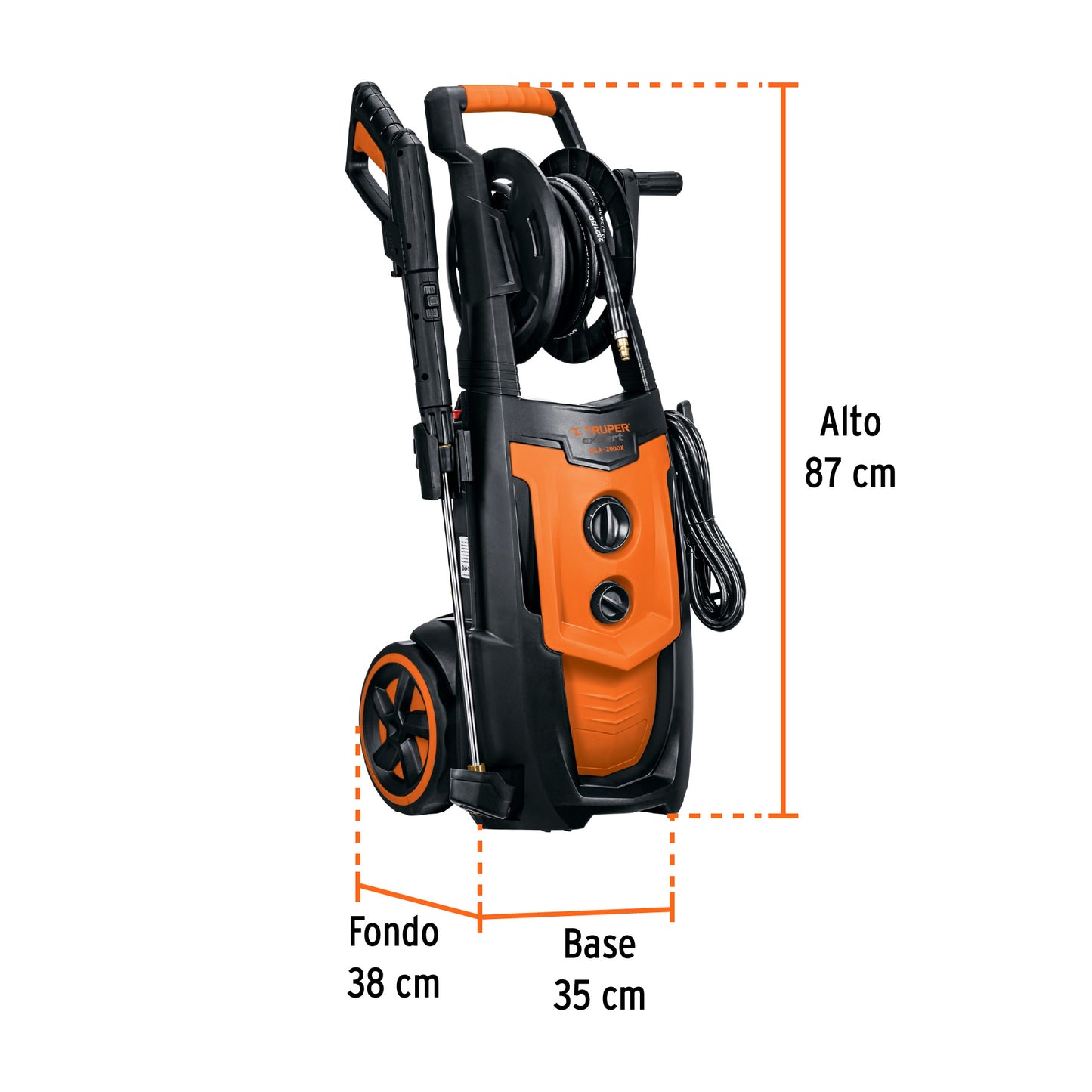 Hidrolavadora eléctrica 2000 PSI de inducción