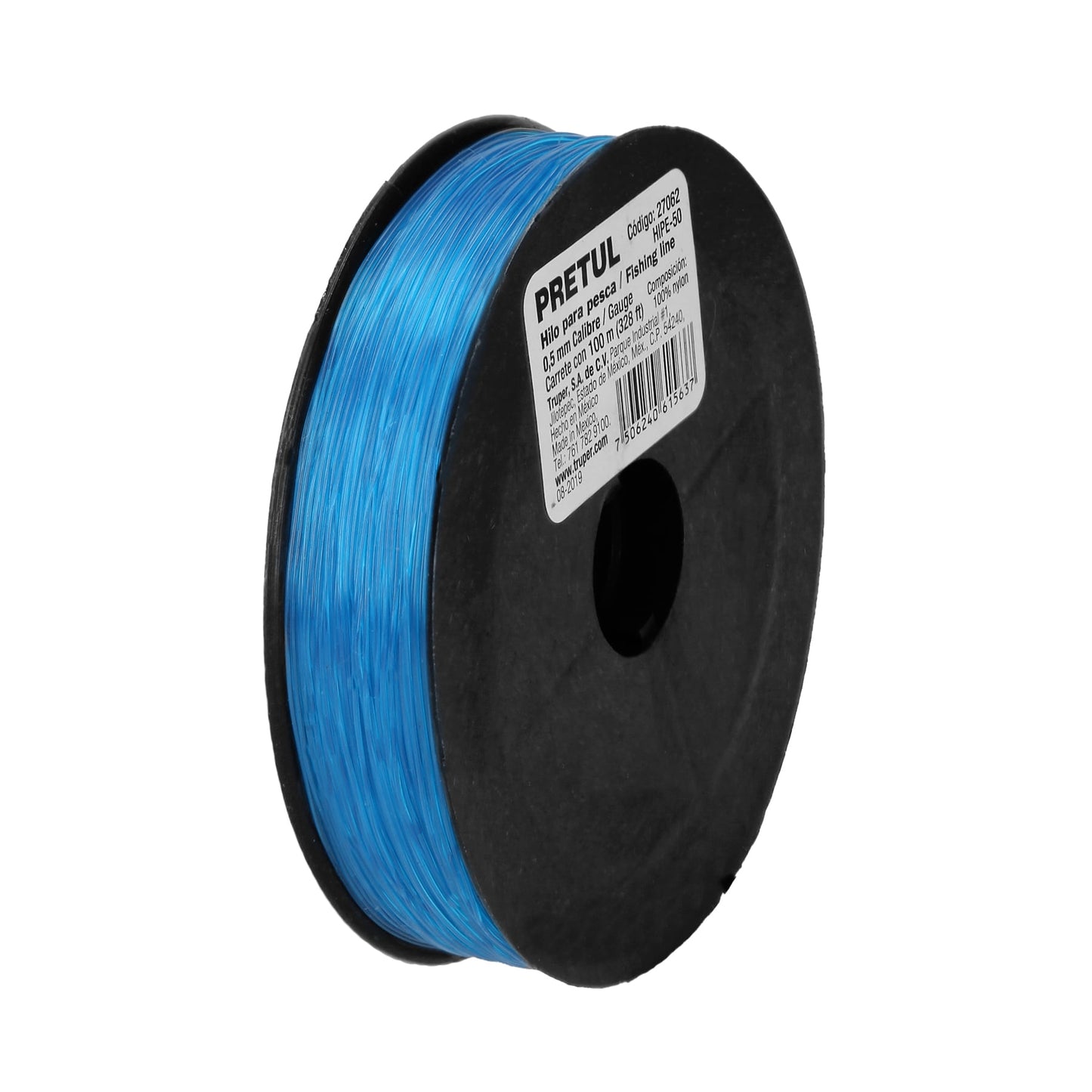 Hilo de pesca azul 0.50 mm