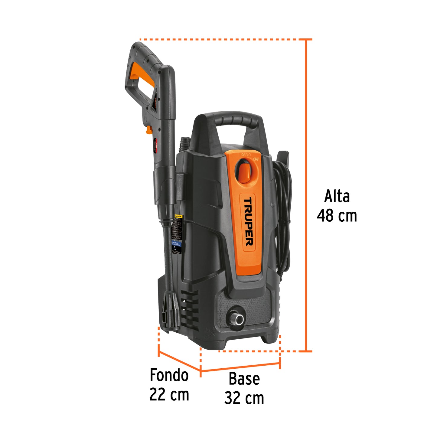 Hidrolavadora eléctrica 1500 PSI