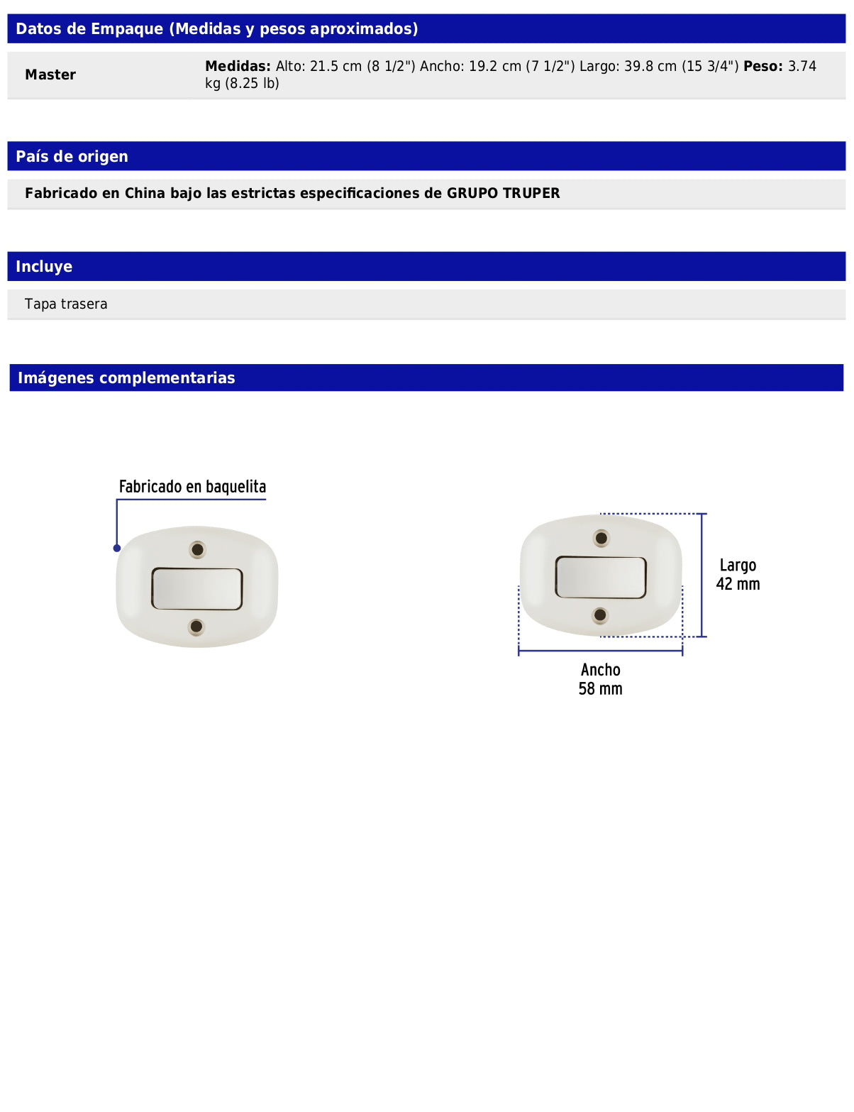 Interruptor de sobreponer sencillo