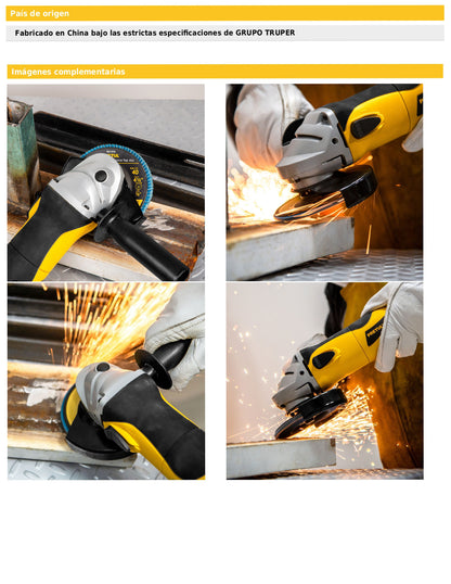 Disco laminado de 4-1/2" grano 40 con centro 7/8"