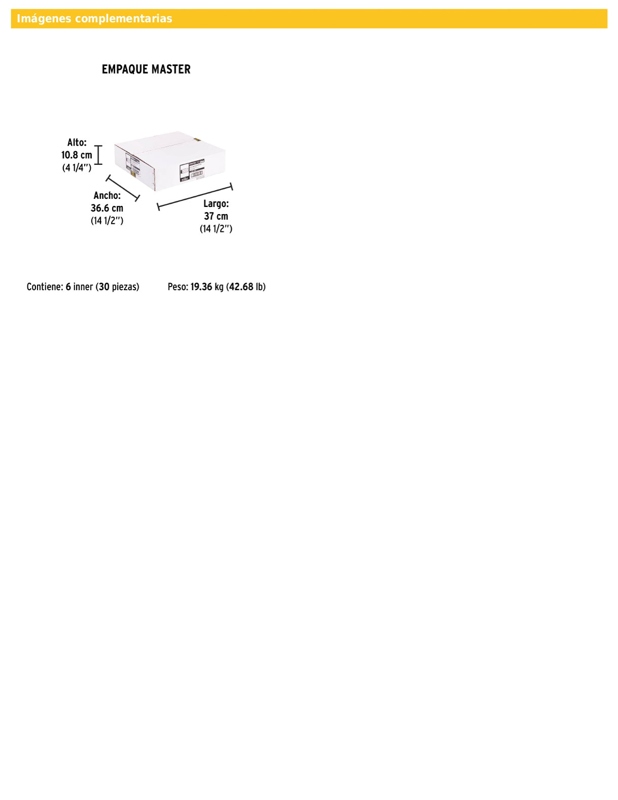 Disco tipo 41 de 14" para corte de metal con espesor 2.7 mm