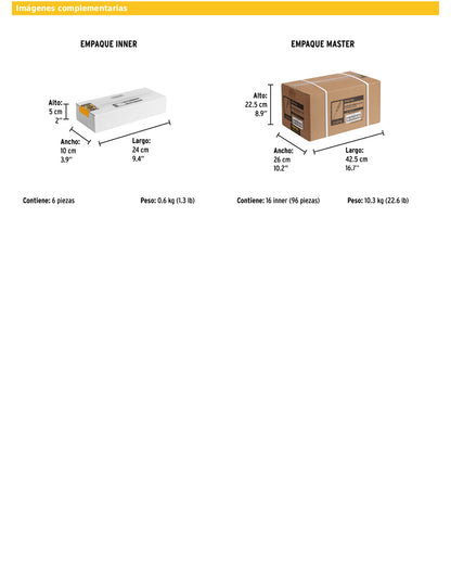 Desarmador de cruz 1/4 x 4 pulgadas con mango de PVC